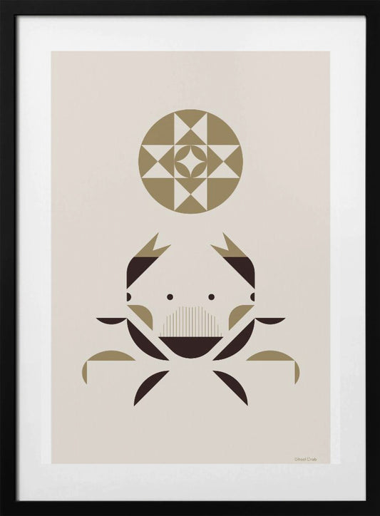 Golden Animals - Ghost Crab (White) - Art Print by Studio Soleil