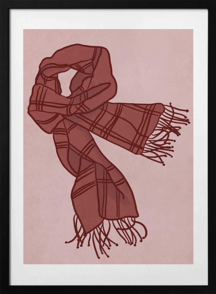 Crimson Warmth - Art Print by Athene Fritsch