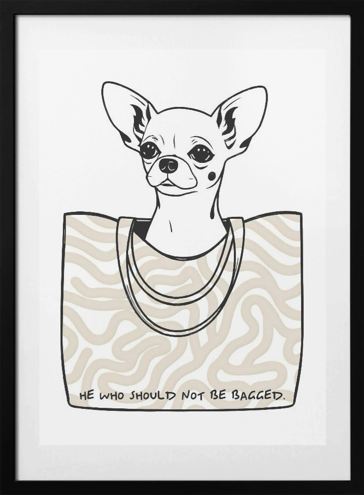 He Who Should Not Be Bagged - Art Print by Uma Gokhale