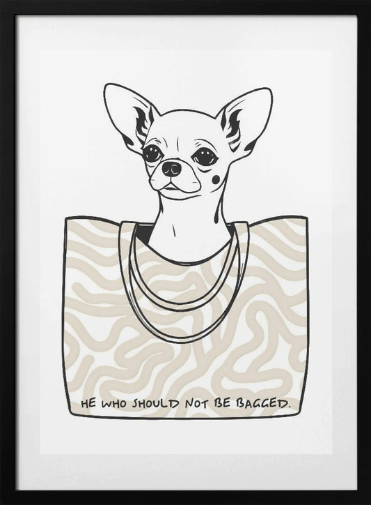 He Who Should Not Be Bagged - Art Print by Uma Gokhale