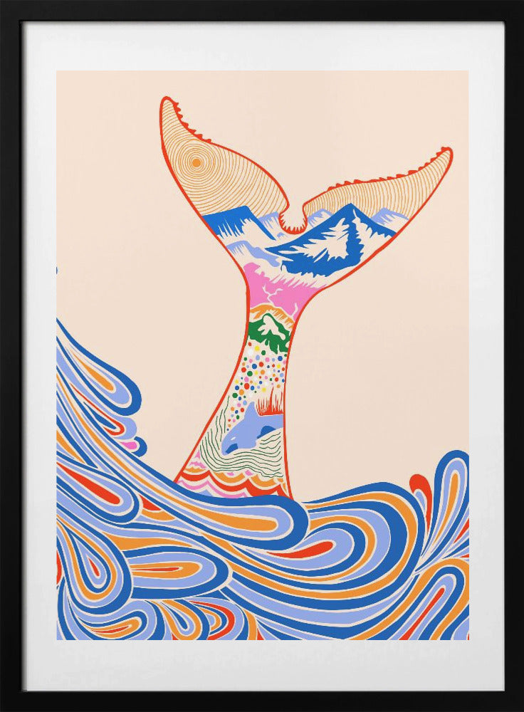 Feeling Blue, Shades of Blue - Art Print by Kintsugi99