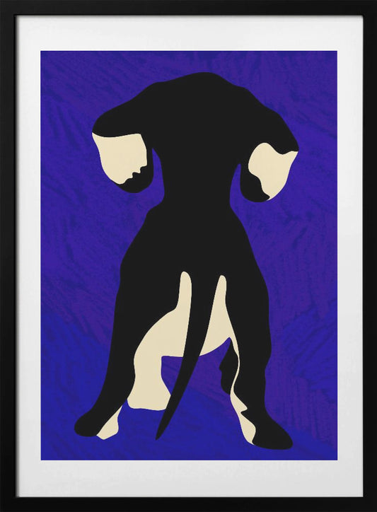 Blue Backdrop - Art Print by Kintsugi99