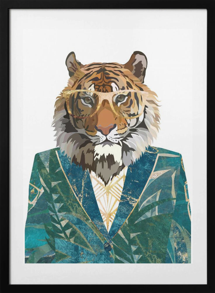 Tiger Jugnle Jacket 3 - Art Print by Sarah Manovski