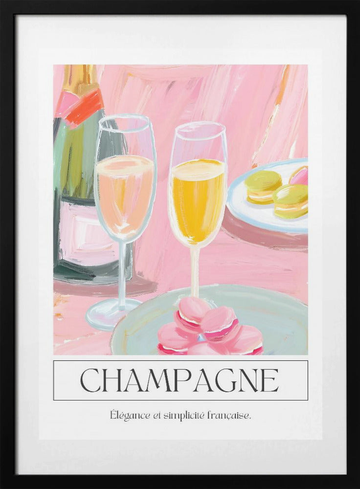 Champagne - Art Print by Ohkimiko