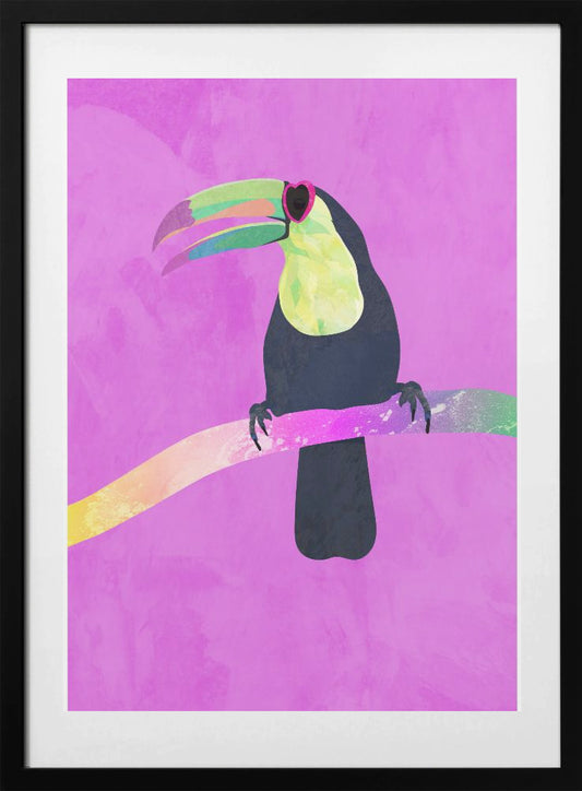 Toucan pink - Art Print by Sarah Manovski