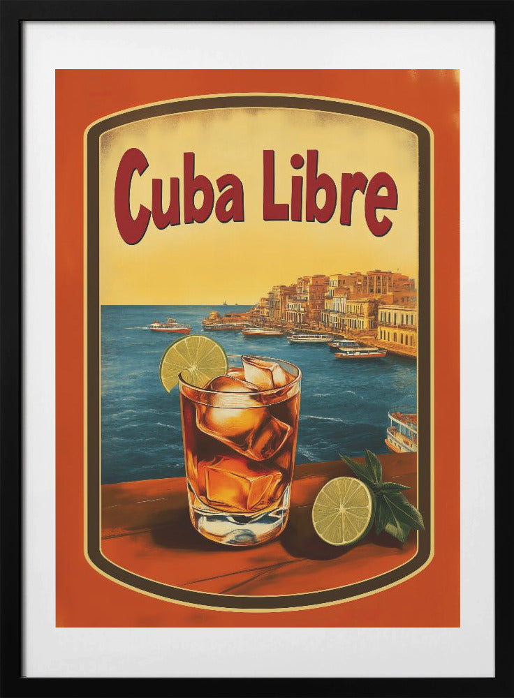 Cuba Libre Vintage Commercial - Art Print by Andreas Magnusson