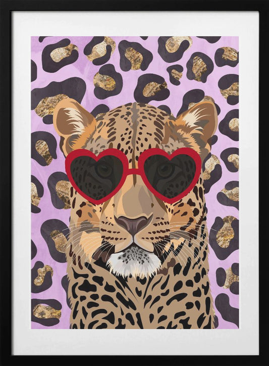 Leopard Print Leopard Pink - Art Print by Sarah Manovski