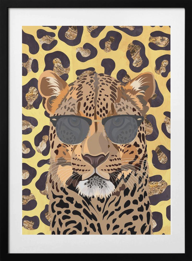 Leopard Print Leopard Yellow - Art Print by Sarah Manovski