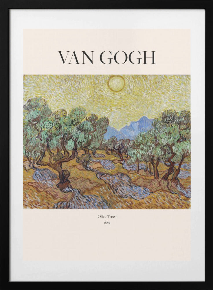 Olive Trees (1889) - Art Print by Vincent Van Gogh
