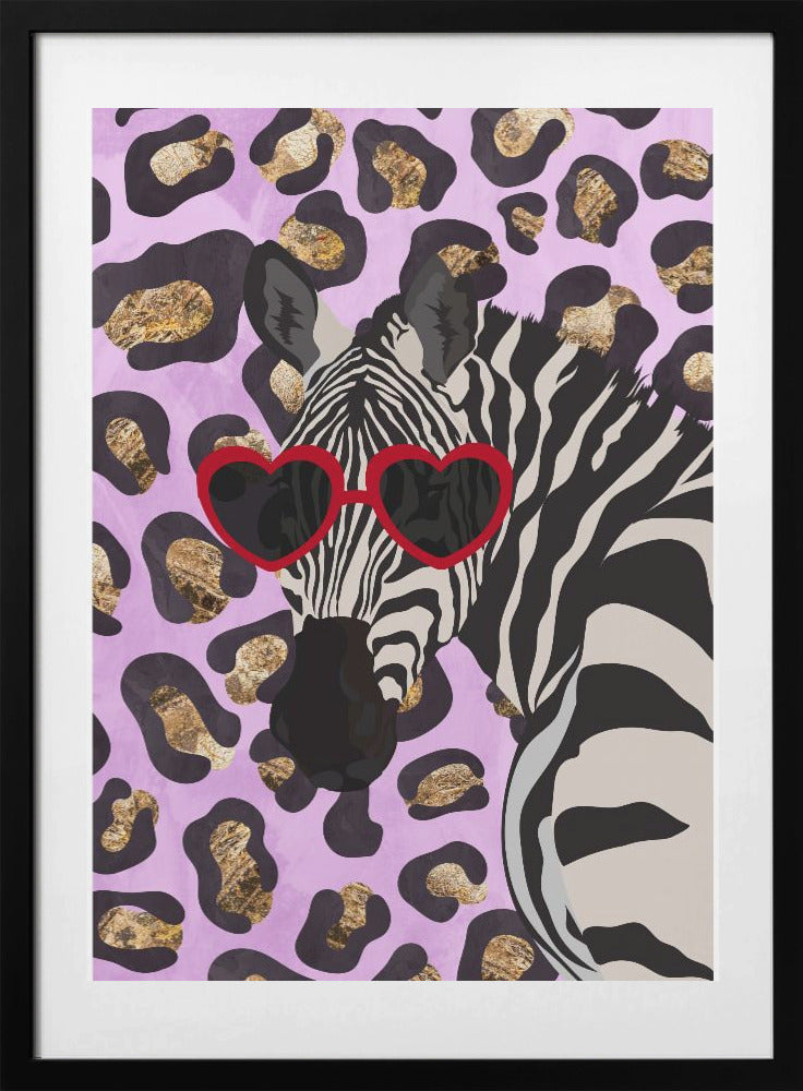 Leopard Print Zebra Pink - Art Print by Sarah Manovski