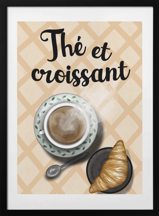 The Et Croissant - Art Print by EMELIEmaria