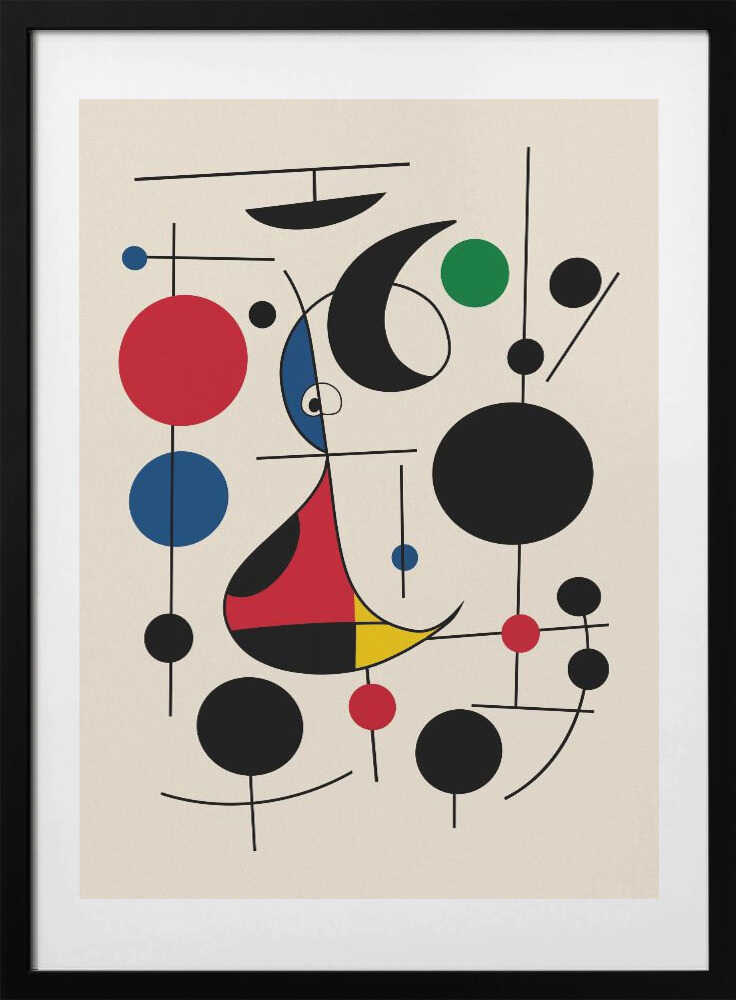 The Harmony of Shapes and Colors - Art Print by Little Dean