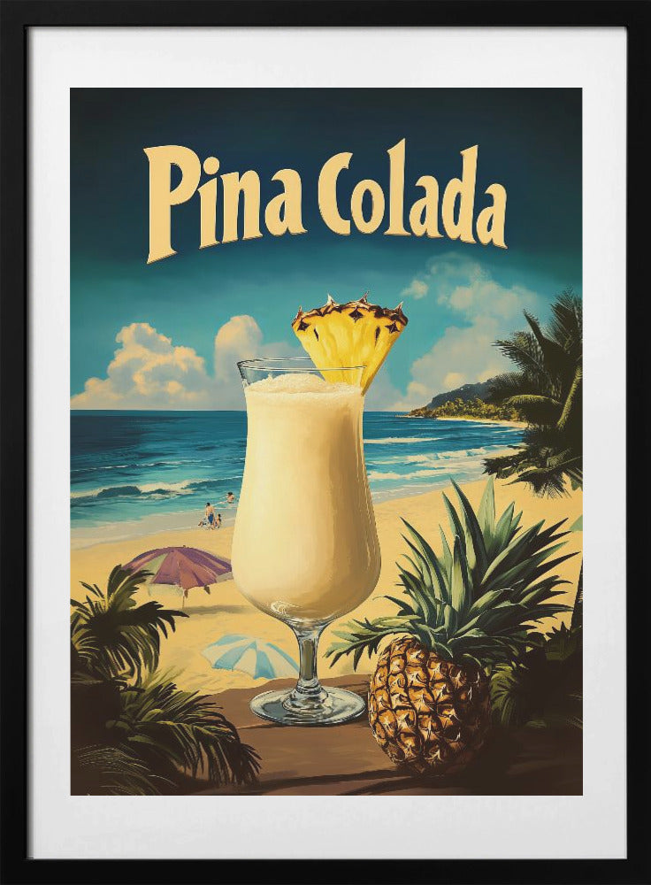 Pina Colada Vintage - Art Print by Andreas Magnusson