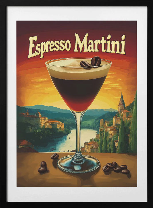 Espresso Martini Vintage - Art Print by Andreas Magnusson