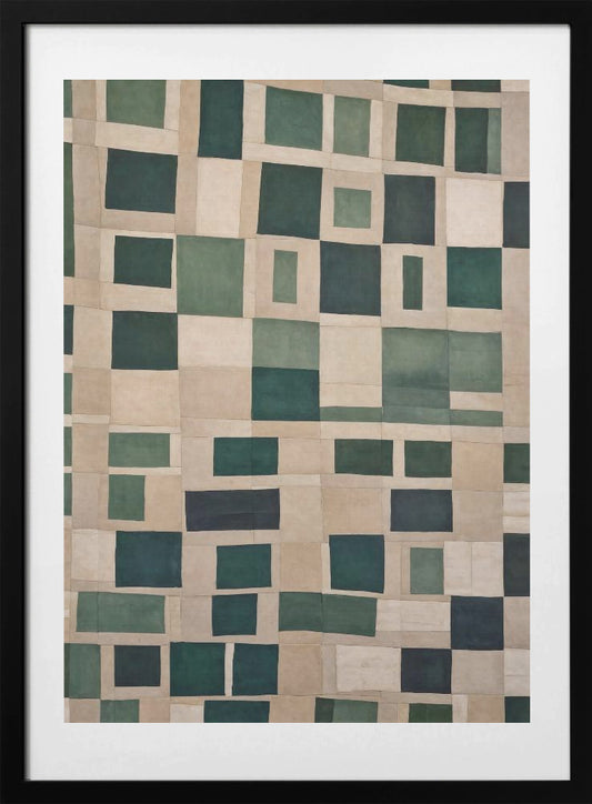 Emerald Mosaic - Art Print by THE MIUUS STUDIO
