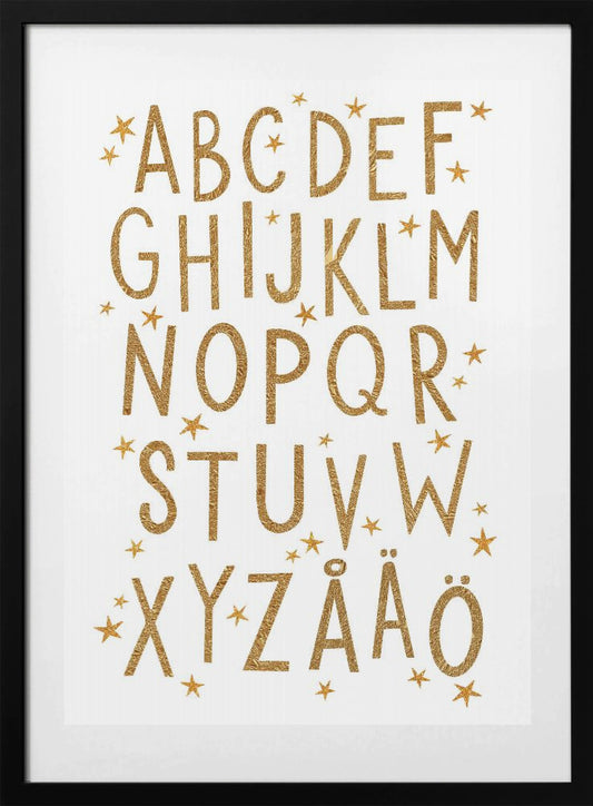Magical ABC (Swedish) - Art Print by EMELIEmaria