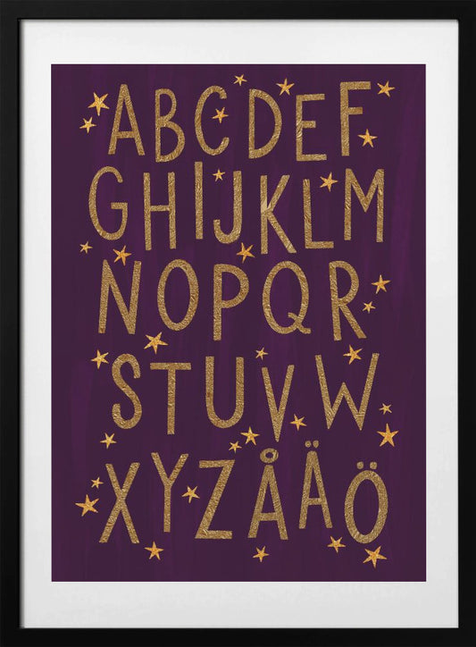 Magical ABC (Swedish) - Art Print by EMELIEmaria