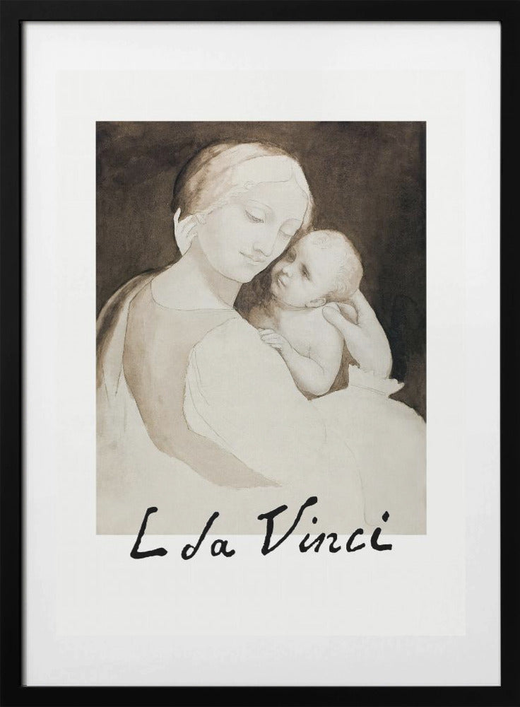 Madonna and Child - Art Print by Leonardo da Vinci