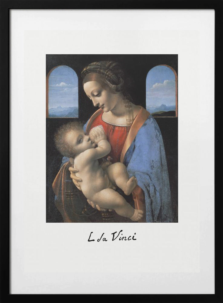Madonna Litta (mid 1490s) - Art Print by Leonardo da Vinci