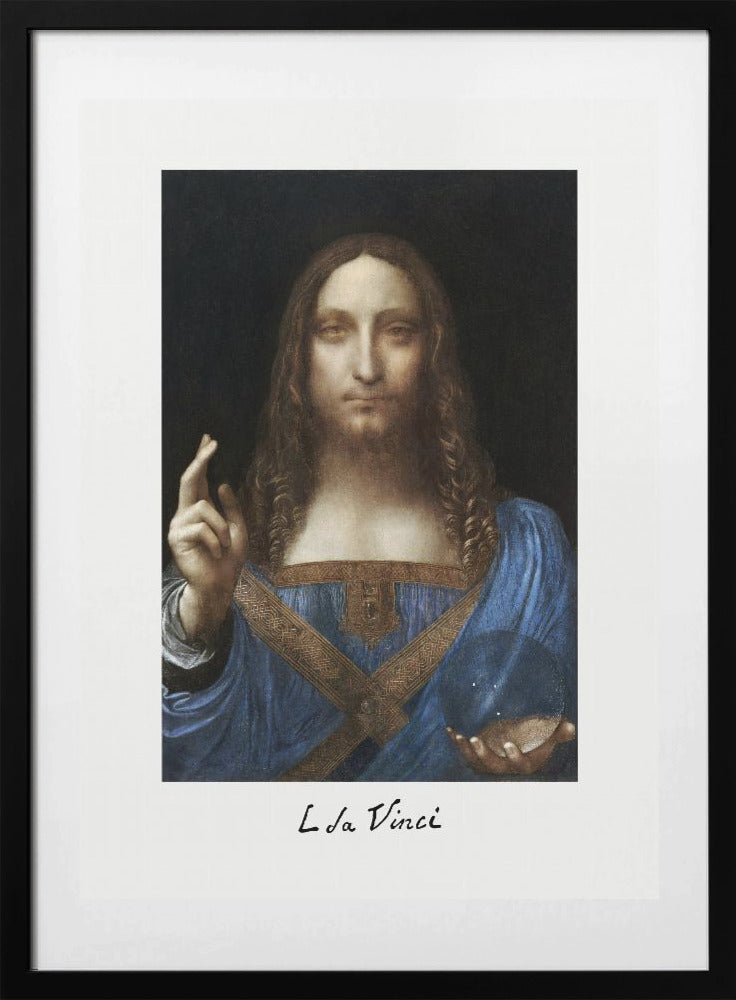 Salvator Mundi (circa 1500) - Art Print by Leonardo da Vinci
