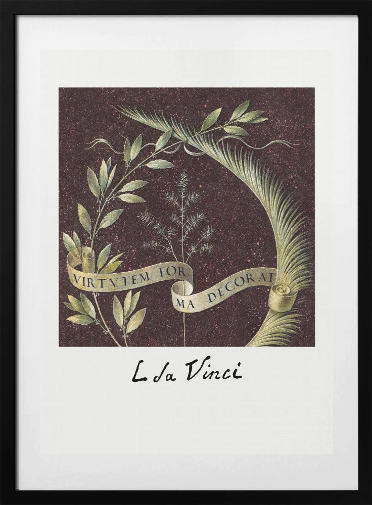 Virtutem Forma Decorat (ca.1474–1478 - Art Print by Leonardo da Vinci