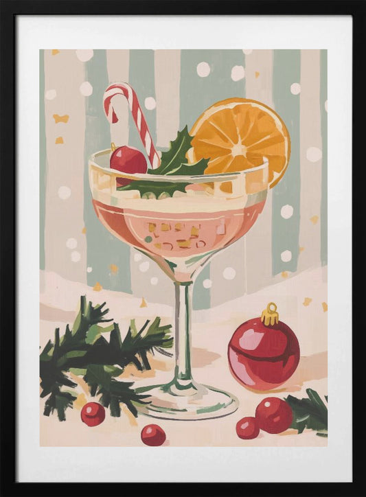 Christmas Cocktail - Art Print by Melloi Art Prints