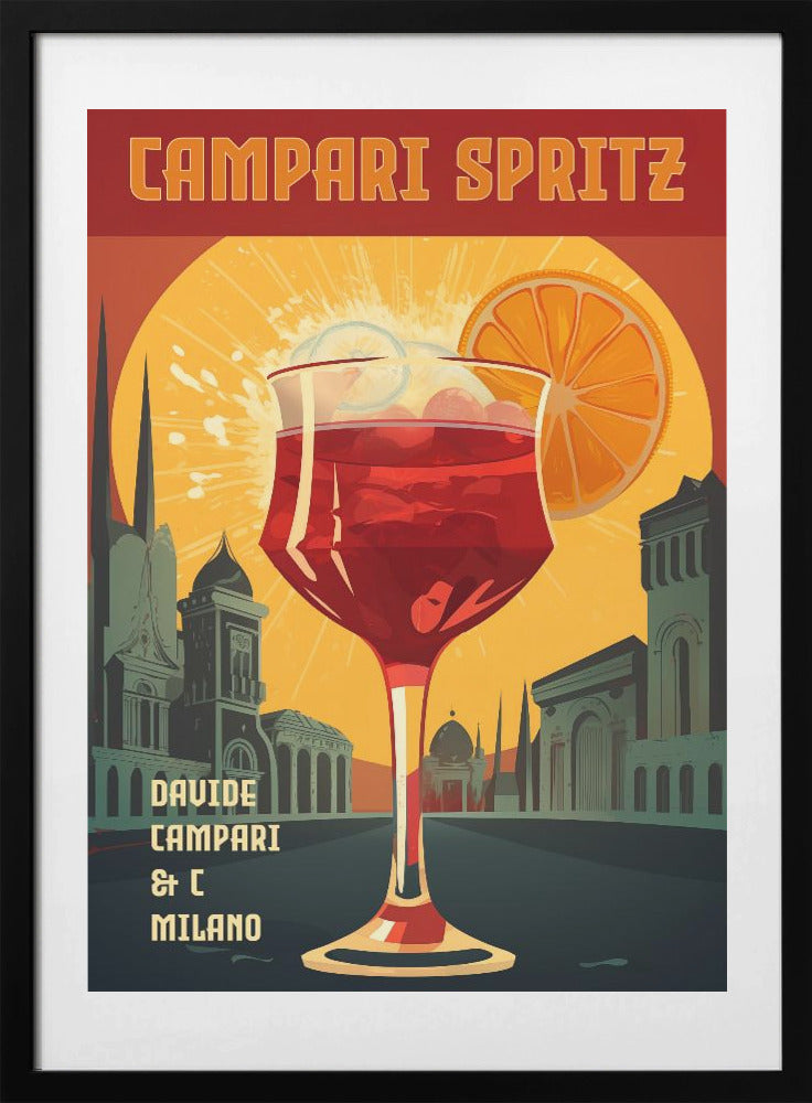 Campari Spritz - Art Print by Andreas Magnusson