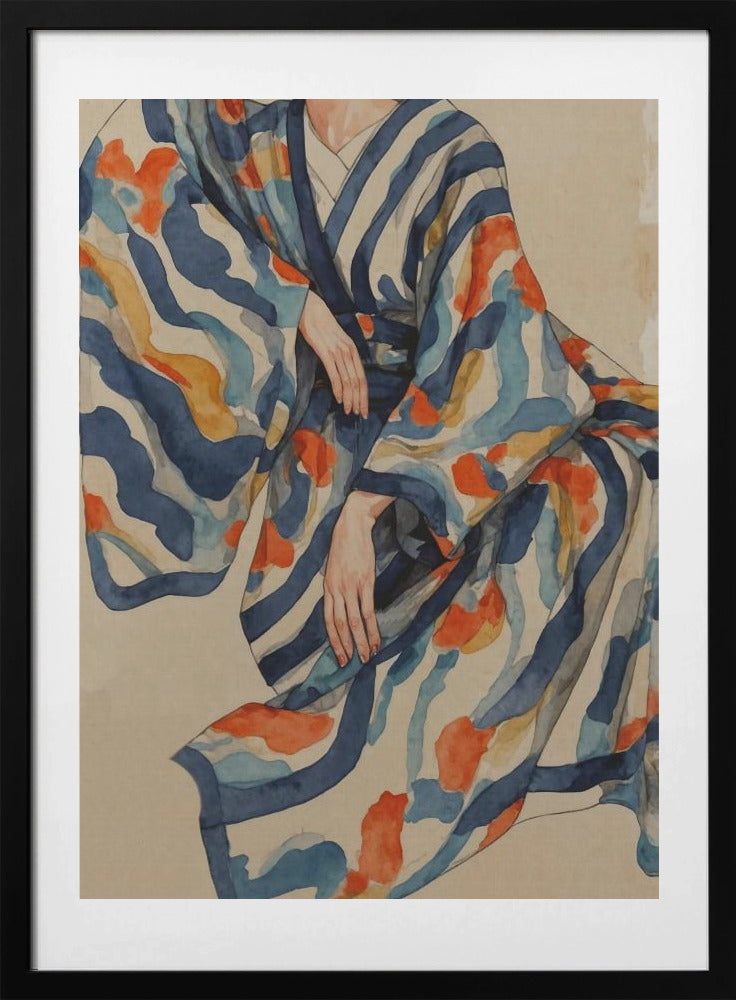 Flowing Kimono Patterns - Art Print by THE MIUUS STUDIO