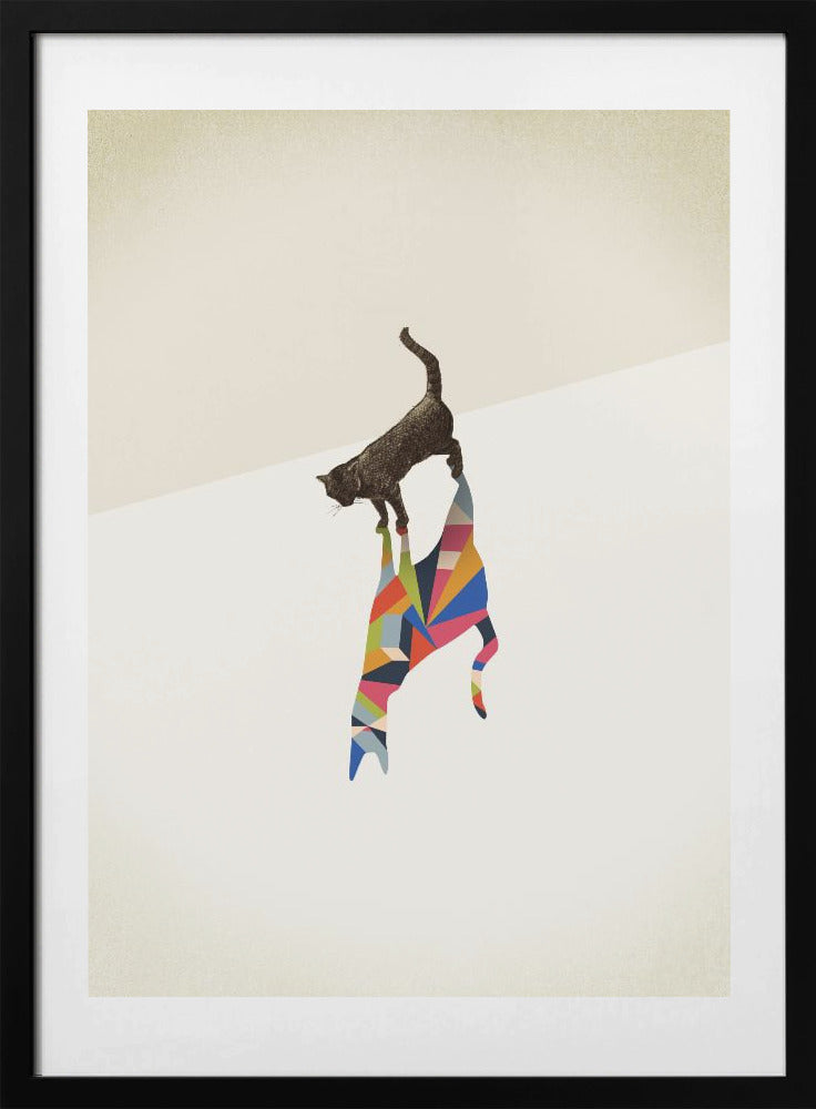 Walking Shadow, Cat - Art Print by Jason Ratliff