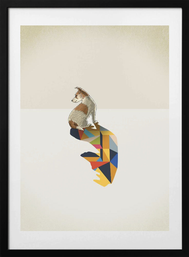 Walking Shadow, Dog - Art Print by Jason Ratliff