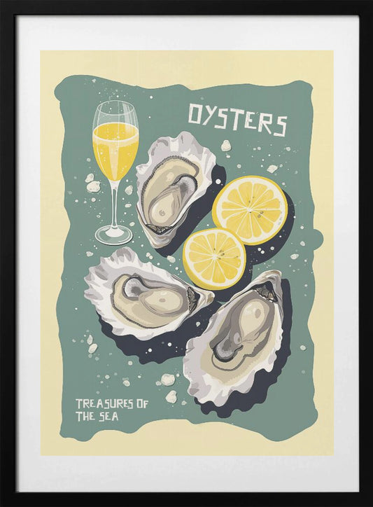 Oysters - Art Print by Andreas Magnusson