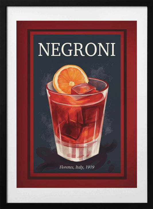 Negroni Florence - Art Print by Andreas Magnusson