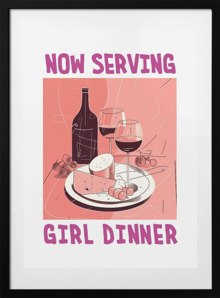 Girl Dinner No 1 - Art Print by Andreas Magnusson