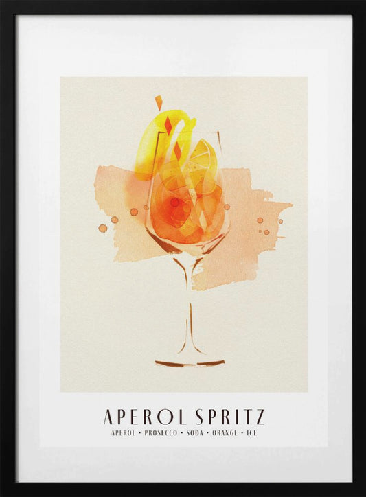 Aperol Spritz - Art Print by Ekaterina Koroleva