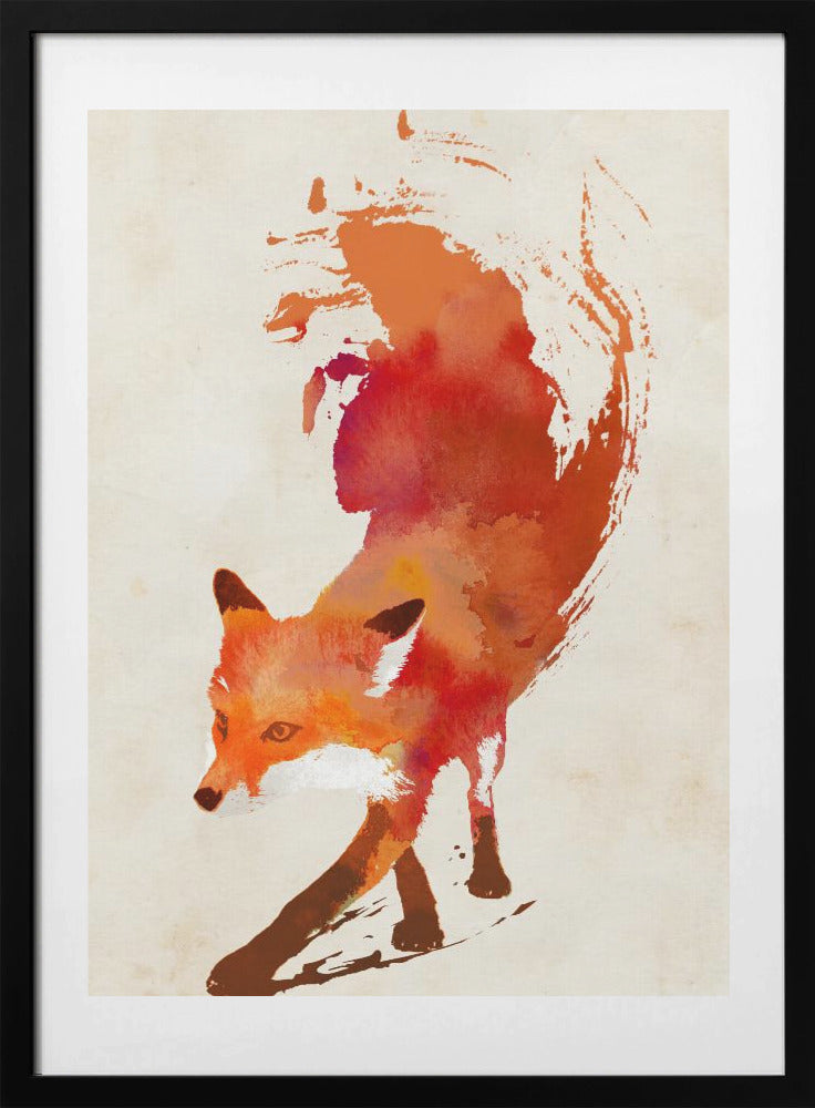Fiery Fox Dance - Art Print by Robert Farkas