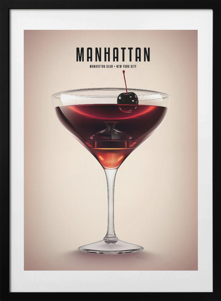 Manhattan Cocktail - Art Print by Andreas Magnusson