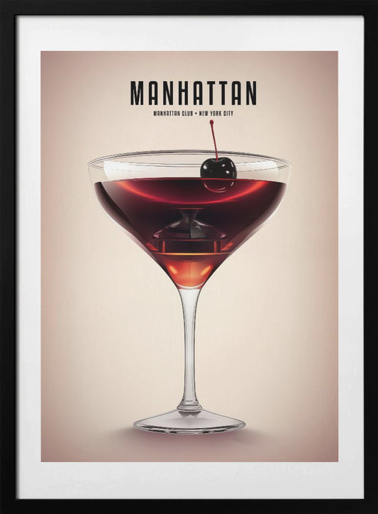 Manhattan Cocktail - Art Print by Andreas Magnusson