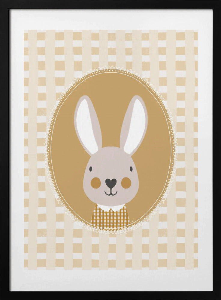 English Farmhouse Bunny - Art Print by Menina Lisboa