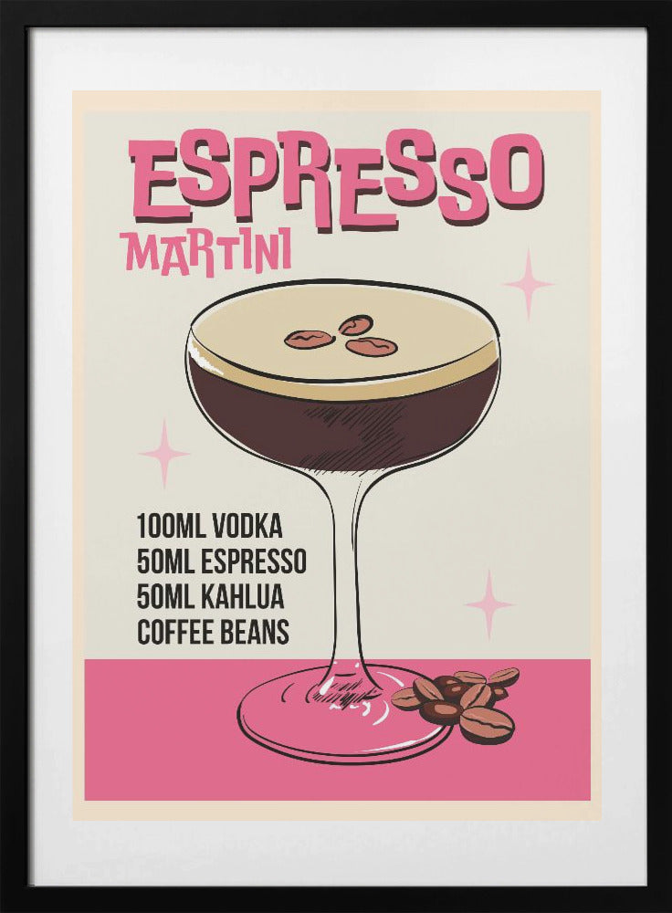 Espresso Martini - Art Print by WallChart Art Studio