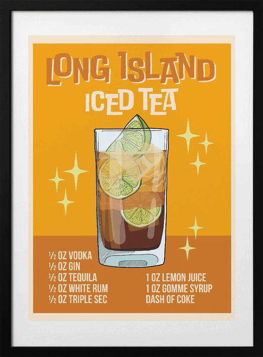 Long Island Iced Tea - Art Print by WallChart Art Studio