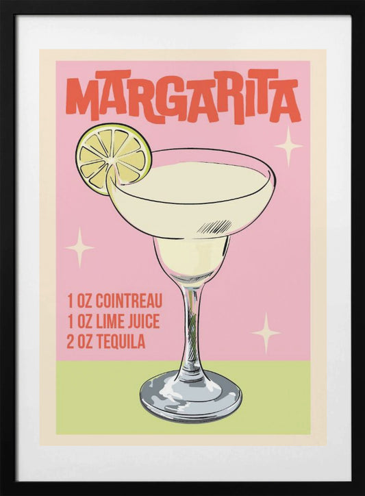 Margarita Cocktail - Art Print by WallChart Art Studio