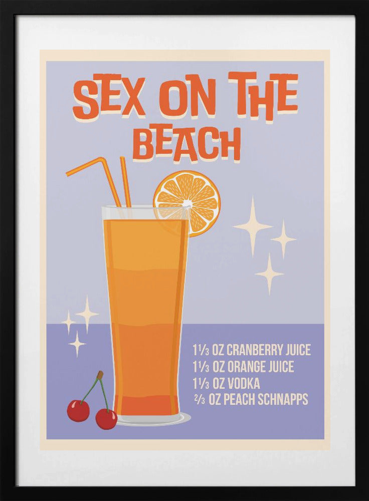 Sex on the Beach - Art Print by WallChart Art Studio