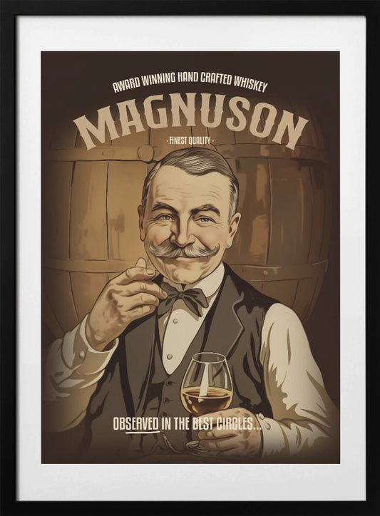 Magnuson Whiskey - Art Print by Andreas Magnusson