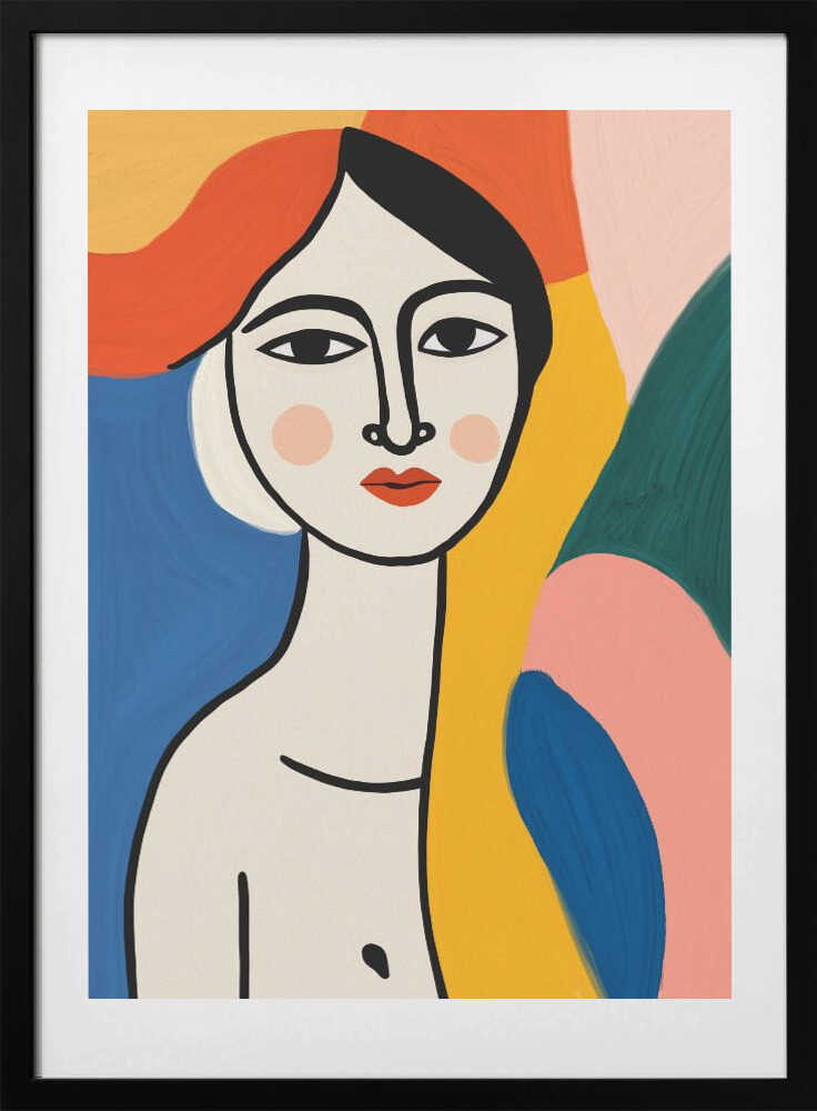 Portrait of a Indian lady - Art Print by Little Dean