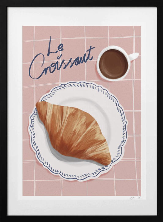 Le Croissant - Art Print by ByKammille