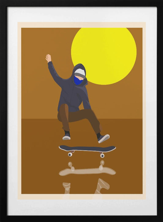 Skateboarder - Art Print by WallChart Art Studio