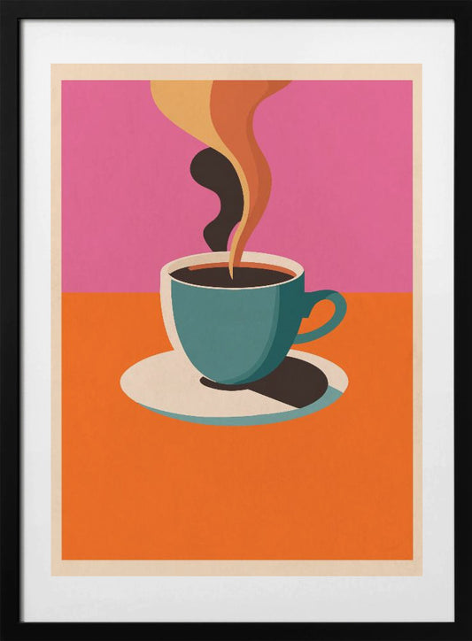 Coffee Steam - Art Print by WallChart Art Studio