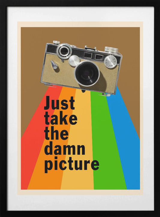 Just Take the Damn Picture - Art Print by WallChart Art Studio