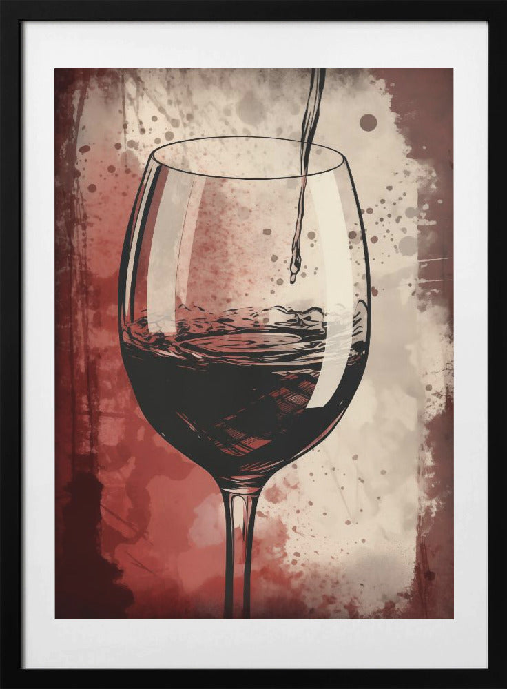 Red Red Wine No 5 - Art Print by Andreas Magnusson