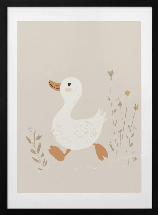 Wandering Duckling - Art Print by Treechild